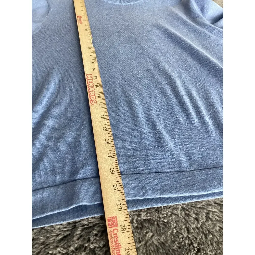J.‎ Crew Men's Blue Cotton Knit Lightweight Crewneck Sweater large